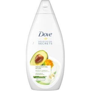 dove nourishing secrets hydrating shower gel made with avocado oil calendula extract naturally deri 69.56